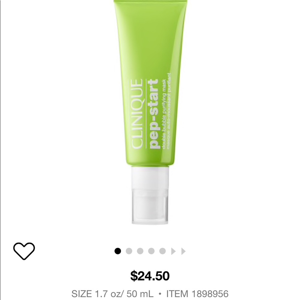 NEW Clinique pep-start double bubble mask